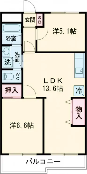清水マンション 1階階 間取り