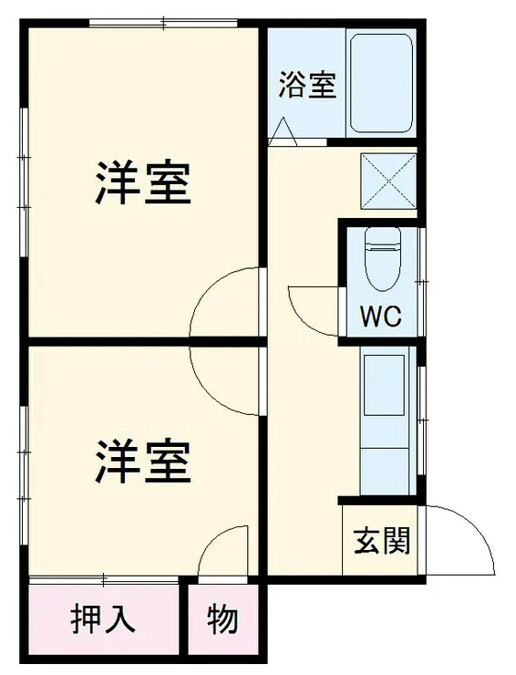クイーンシップ横須賀中央 2階階 間取り