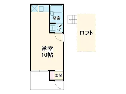 リバーサイド日吉(ワンルーム/2階)の間取り写真