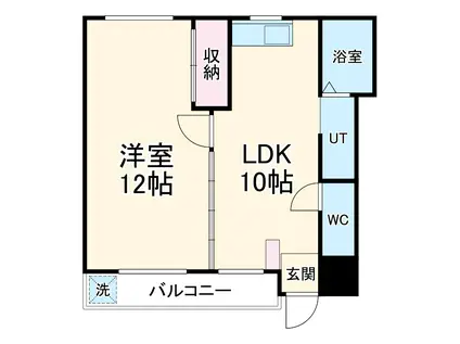 シャルムレジデンスⅡ(1LDK/3階)の間取り写真
