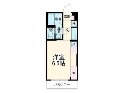 リブリ・メゾンエイト(1K/1階)の間取り写真