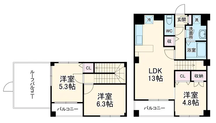 ベルフィオーレ日吉 3階階 間取り
