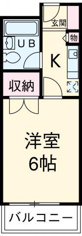 CASA NOAH名古屋II(1K/4階)の間取り写真