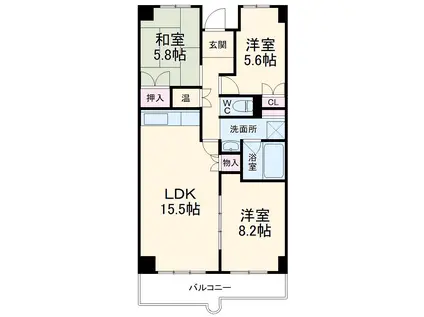 ピボットマンション小鴨(3LDK/1階)の間取り写真