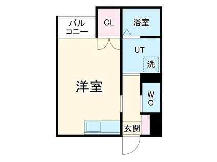 メゾン・ソレイユ名駅西(ワンルーム/1階)の間取り写真