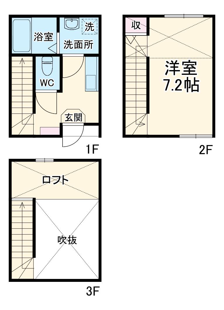 ＣＡＳＡ名駅西(1K)の間取り写真
