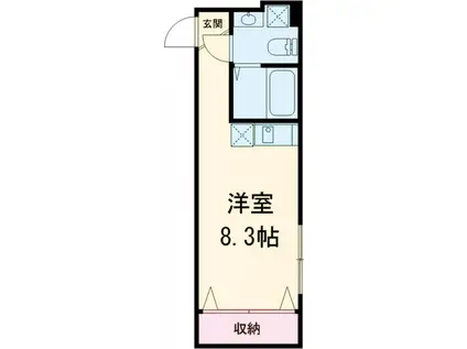 カーサ・コスタ北小岩(ワンルーム/1階)の間取り写真