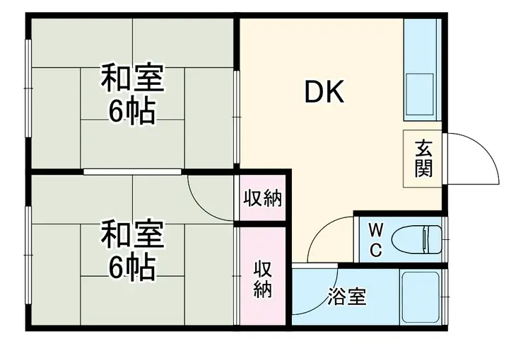 和幸ハイツ 2階階 間取り