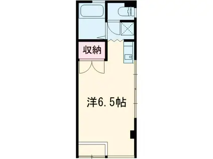 グリーンロードパレス(1K/1階)の間取り写真