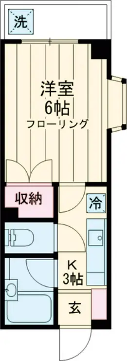 第3さつきマンション 1階階 間取り