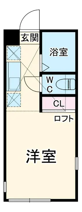 ハーミットクラブハウス追浜B棟 1階階 間取り