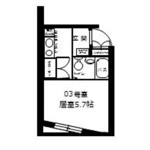 リヴェール上石川(ワンルーム/3階)の間取り写真