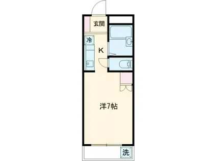 メーソンリー綾瀬(1K/3階)の間取り写真