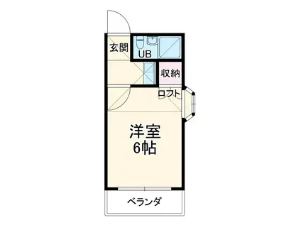 パーク中村(1K/1階)の間取り写真