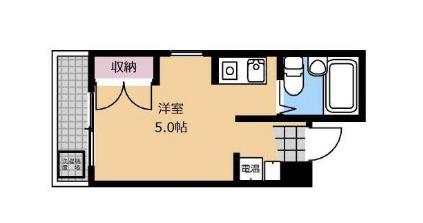 アルファーステージ渕野辺(ワンルーム/3階)の間取り写真