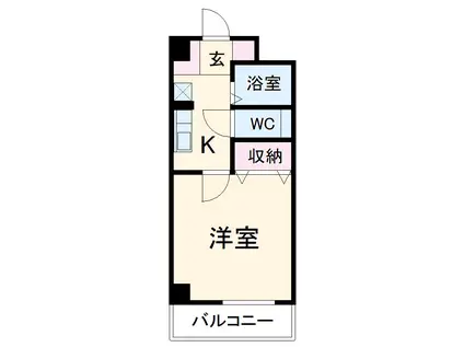 スターマンション(1K/3階)の間取り写真