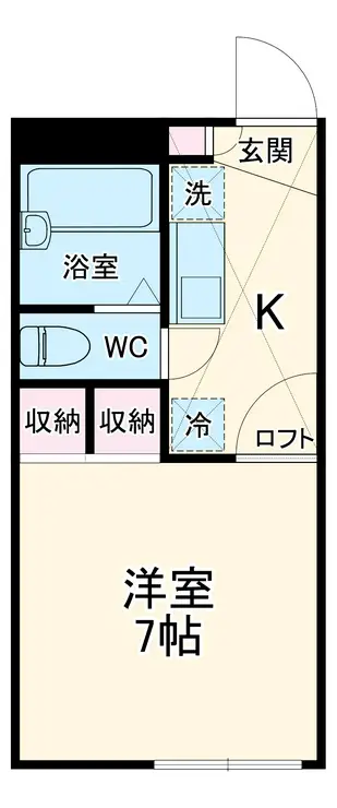 クレール八千代台 1階階 間取り