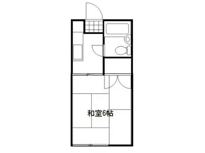 MPO酒々井Ⅰ(1K/2階)の間取り写真