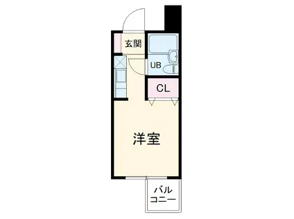 晴嵐マンション(ワンルーム/4階)の間取り写真