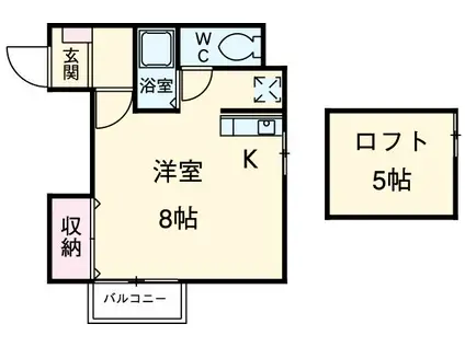 MSSビル(ワンルーム/3階)の間取り写真