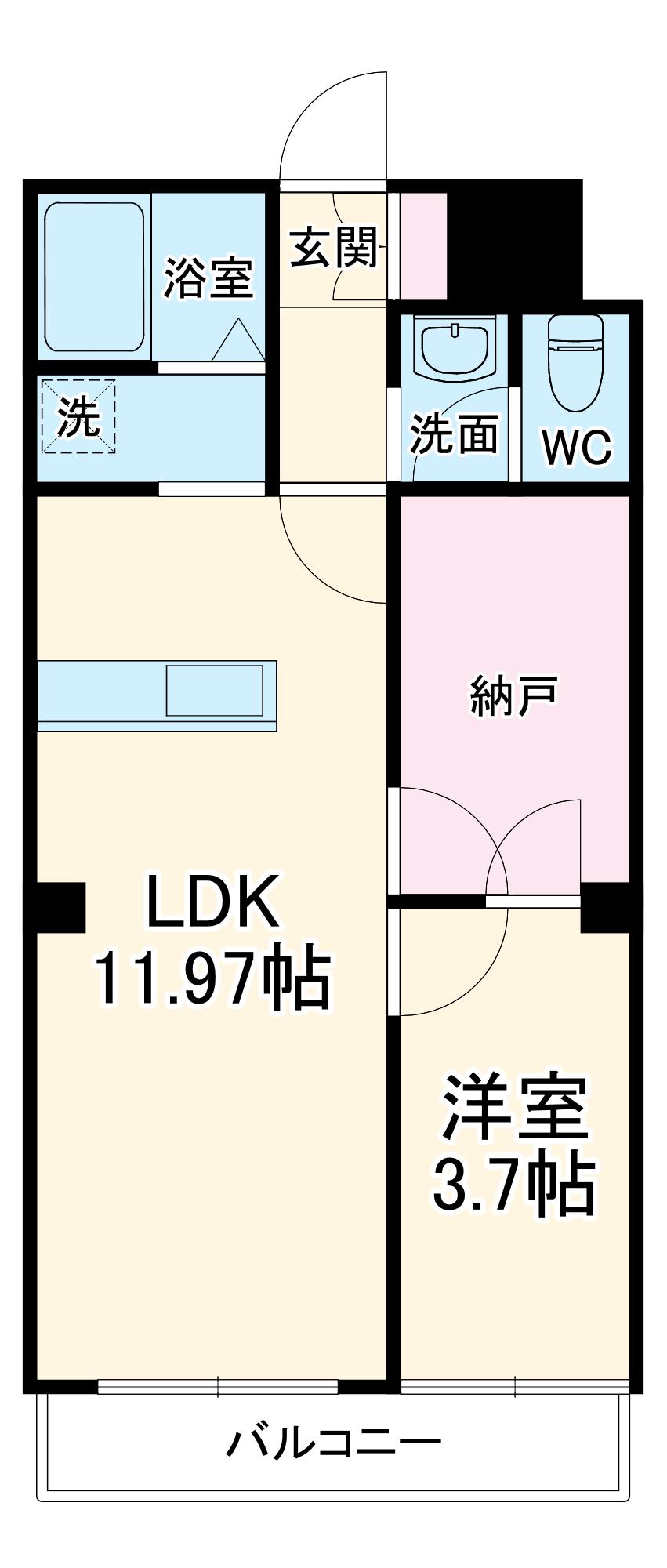 SOHO SATO(1SLDK/1階)の間取り写真