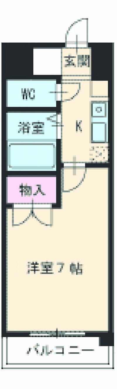 ヒサゴハイツⅠ(1K/2階)の間取り写真