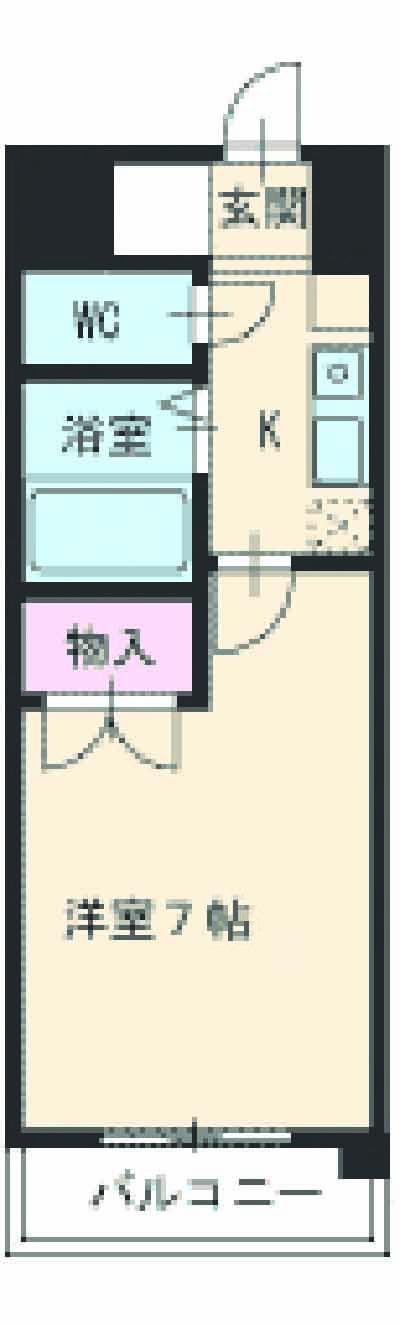 ヒサゴハイツⅠ(1K/3階)の間取り写真