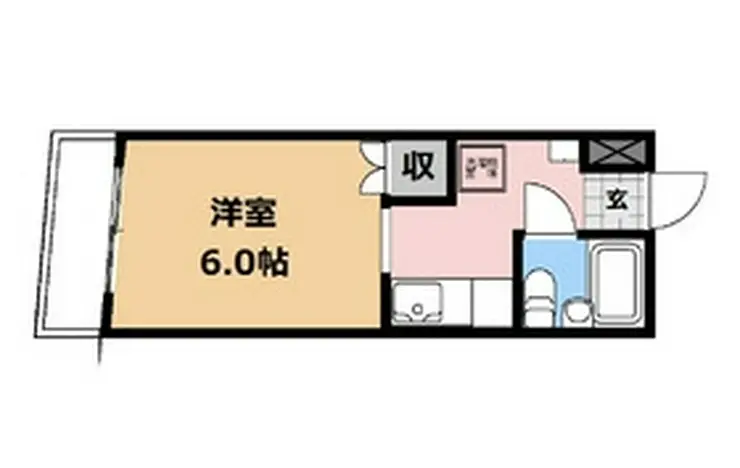 矢部コーポフロンティア 4階階 間取り