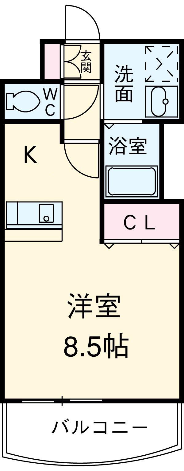 プレサンス名古屋駅前ヴェルロード(ワンルーム/10階)の間取り写真