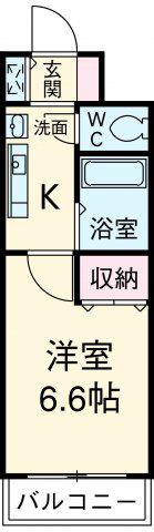 プレサンス名古屋駅前ヴェルロード(1K/3階)の間取り写真