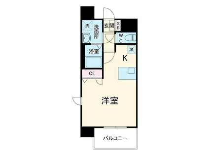 プレサンス 名古屋STATIONアライブ(1K/5階)の間取り写真