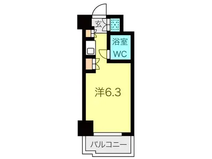 朝日プラザ名古屋ターミナルスクエア(ワンルーム/7階)の間取り写真