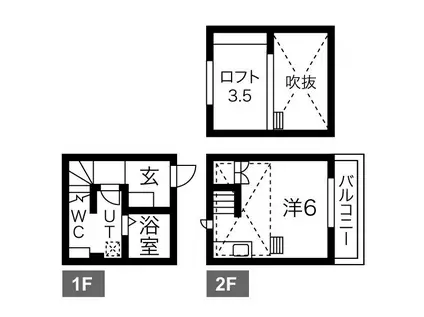 ＢＲＯＷＮＳ(ワンルーム)の間取り写真