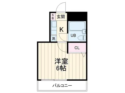 日神パレステージ橋本(1K/4階)の間取り写真