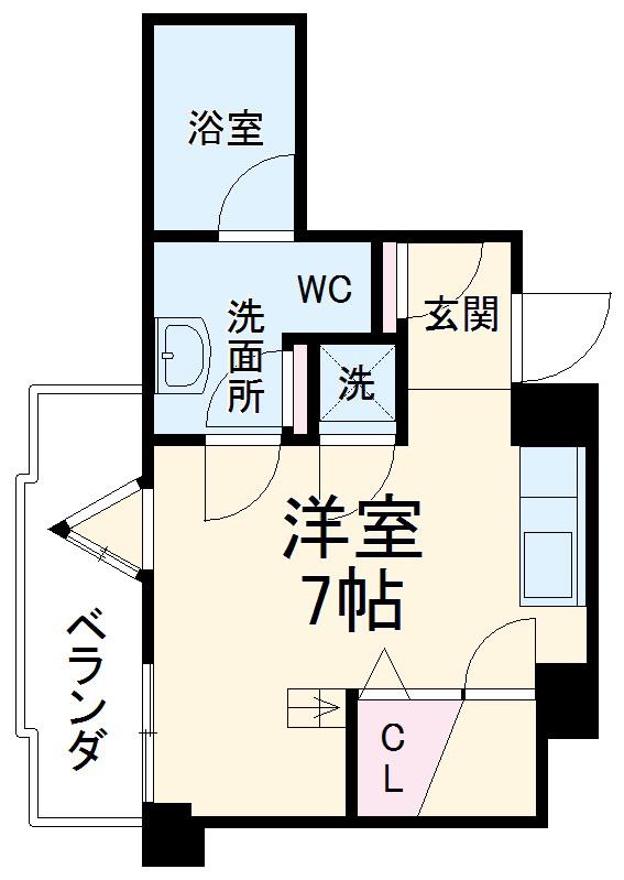 SKBUILDING-5(ワンルーム/3階)の間取り写真