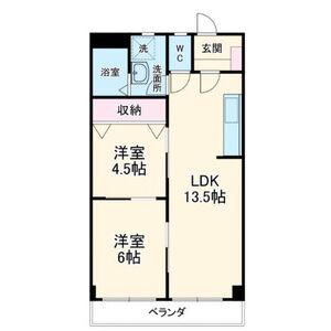 チェルシー(2LDK/2階)の間取り写真
