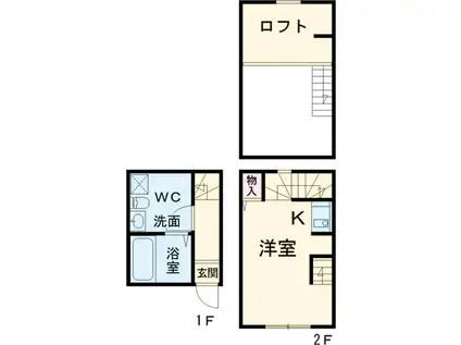 LUMINA港栄(1K)の間取り写真