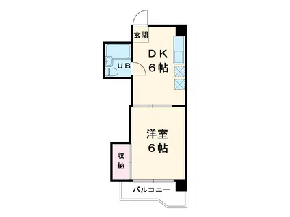 シティコート名駅(1DK/3階)の間取り写真