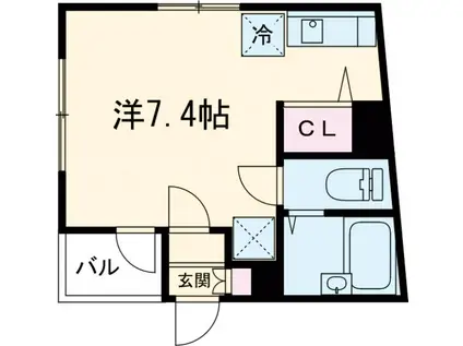 PETIT MIGNON(ワンルーム/3階)の間取り写真