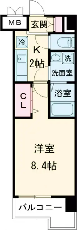 カーサフェリーチェ柴又 1階階 間取り