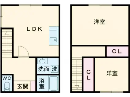 ガーデンテラスベル(2LDK/1階)の間取り写真