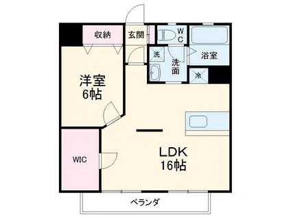 洋光台ハウス(1LDK/2階)の間取り写真