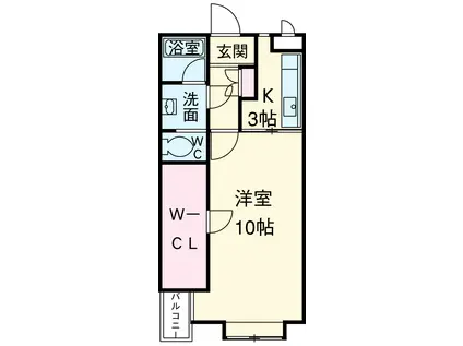風見乃郷(1K/1階)の間取り写真