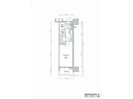 WILLDO 太閤通(1K/2階)の間取り写真