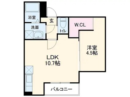 MOVE本陣(1LDK/2階)の間取り写真