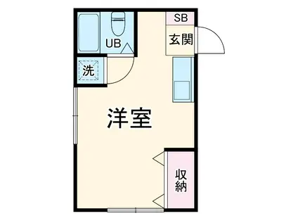 ヒルサイドプリンセス(ワンルーム/3階)の間取り写真