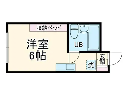 メゾンアン(ワンルーム/1階)の間取り写真