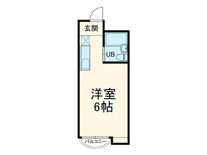 メゾンアン(ワンルーム/2階)の間取り写真