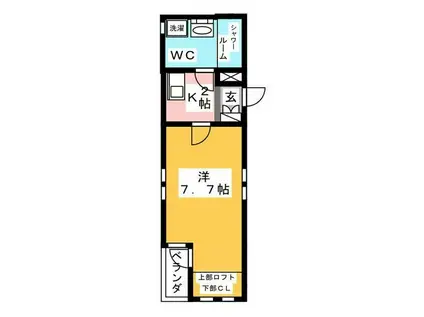 ライブフェアリー(1K/1階)の間取り写真