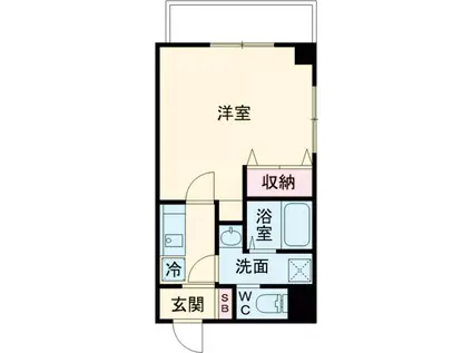 B CASA TAK綾瀬(1K/2階)の間取り写真